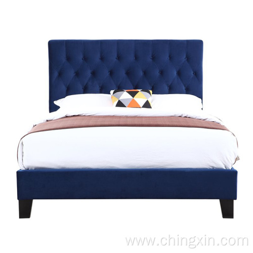 Beds Wholesale Modern Style KD Upholstered Soft Bed Bedroom Furniture